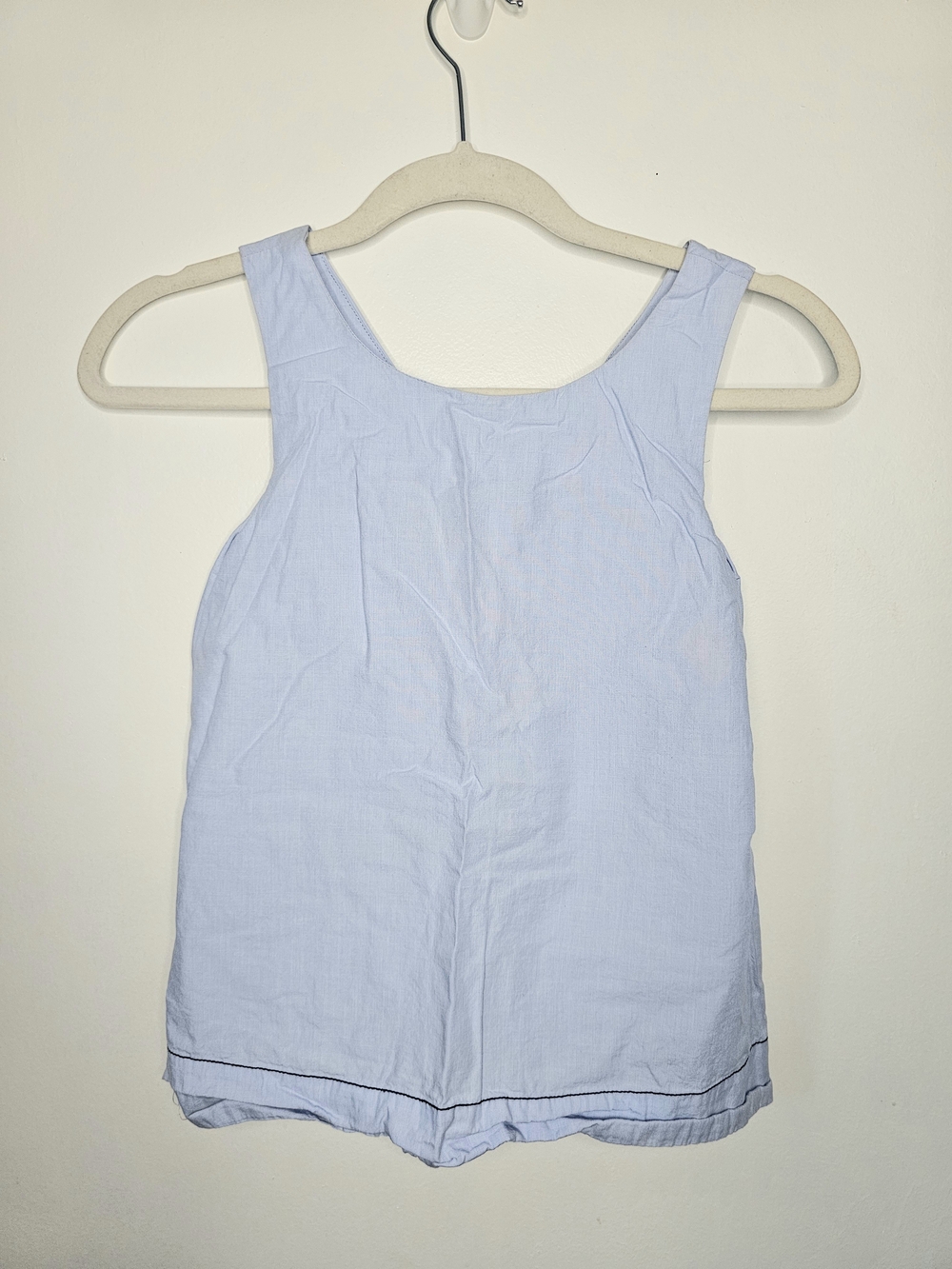 Zara Girls Light Blue Open Back Tie Top Size 13/14